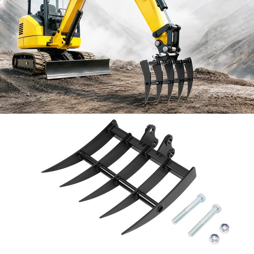 Mini excavator attachment - mini, rake